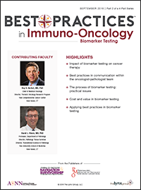 Best Practices in Immuno-Oncology Biomarker Testing - SEPTEMBER 2018 | Part 2 of a 4-Part Series