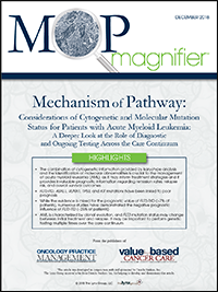 Mechanism of Pathway: Considerations of Cytogenetic and Molecular Mutation  Status for Patients with Acute Myeloid Leukemia: A Deeper Look at the Role of Diagnostic  and Ongoing Testing Across the Care Continuum